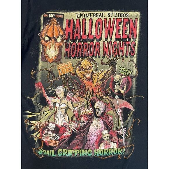 Universal Studios Halloween Horror Nights Graphic T-shirt Women XS Black - Picture 2 of 6